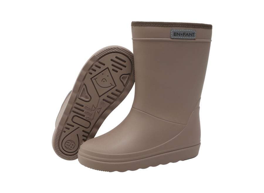 Thermo boots solid - Pine bark