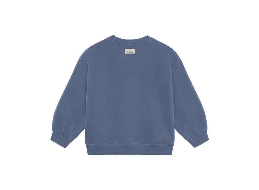 Oversized Sweater Artwork - Ash blue