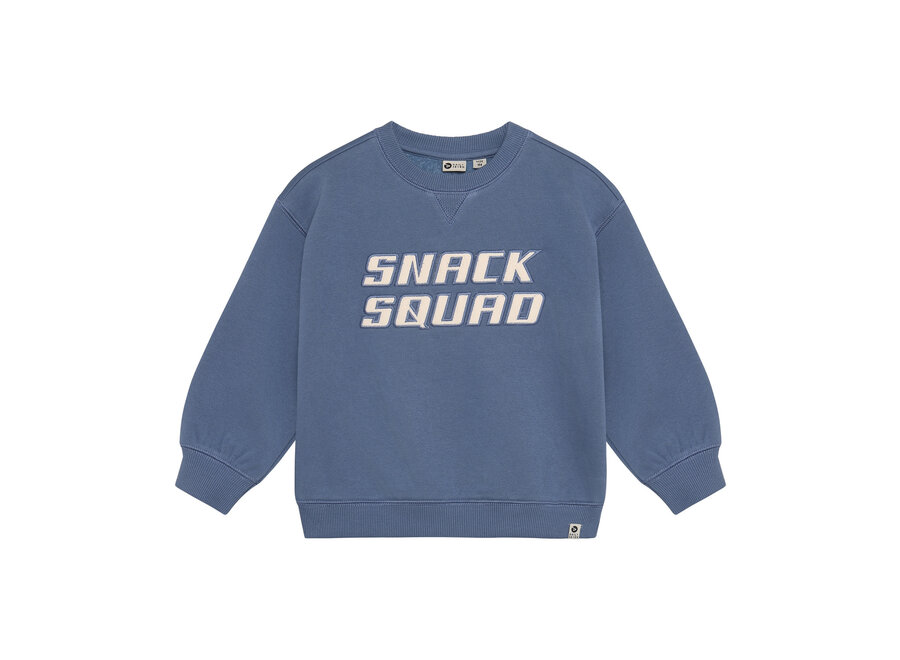 Oversized Sweater Artwork - Ash blue