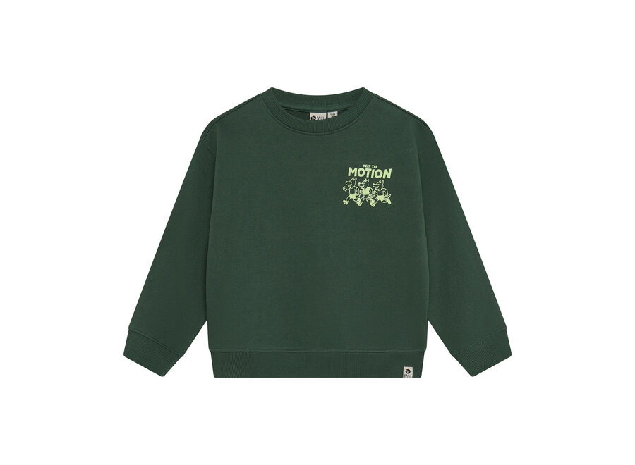 Oversized Sweater Backprint - Jungle Green
