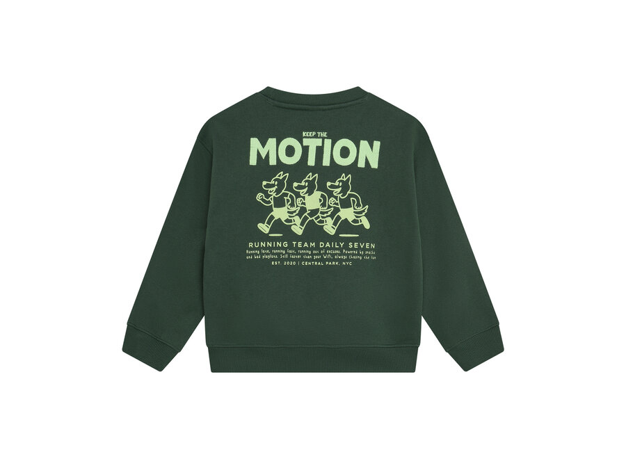 Oversized Sweater Backprint - Jungle Green