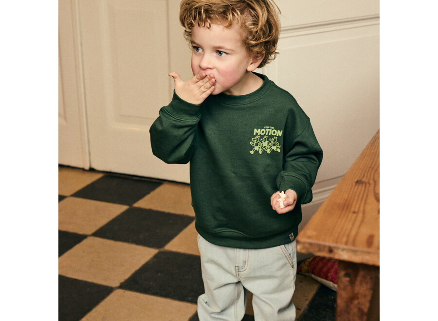 Oversized Sweater Backprint - Jungle Green