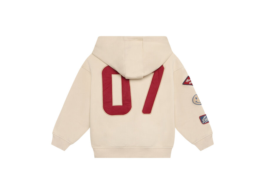 Oversized Hoodie Badges - Sandshell