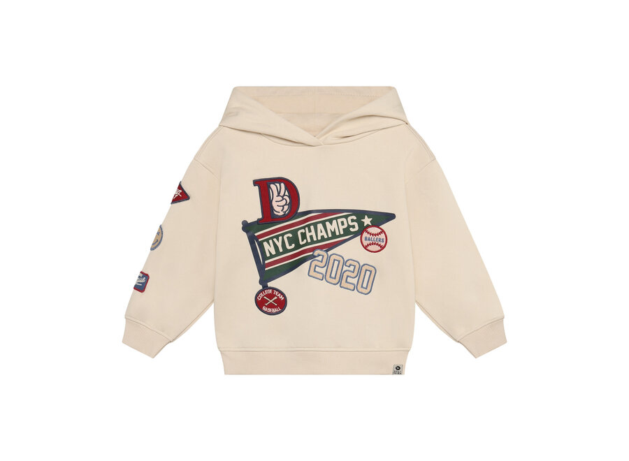 Oversized Hoodie Badges - Sandshell