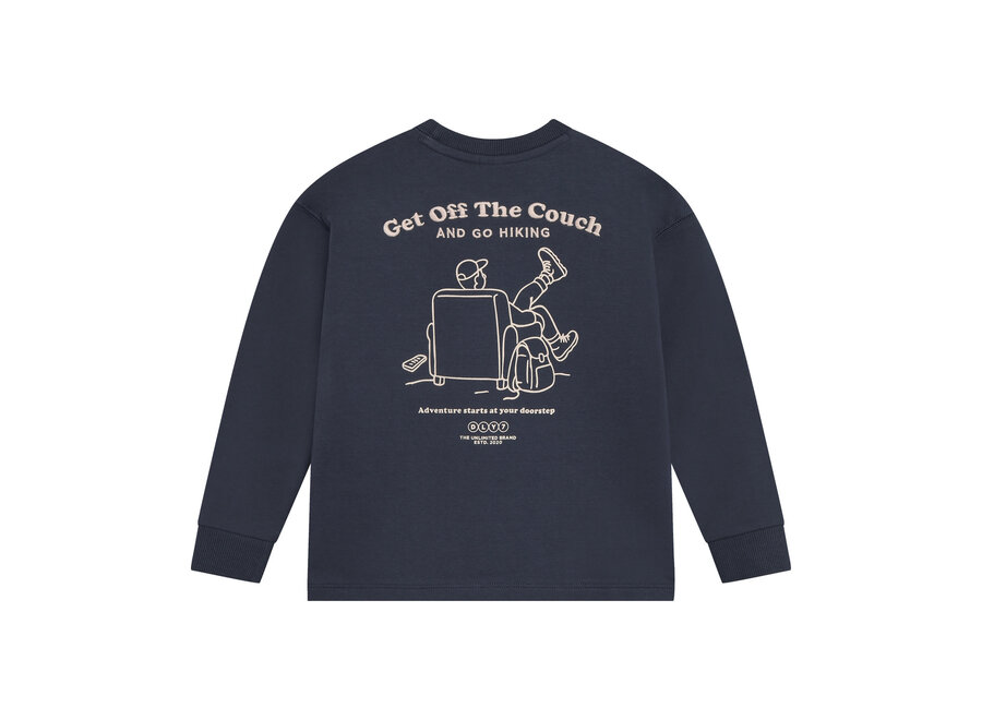 T-shirt Longsleeve Backprint - Odyssey Gray