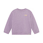 Oversized Sweater Backprint - Purple Melange