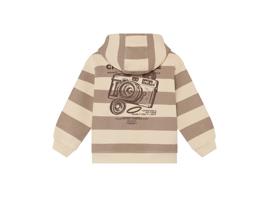 Oversized Hoodie Backprint - Plaza Taupe