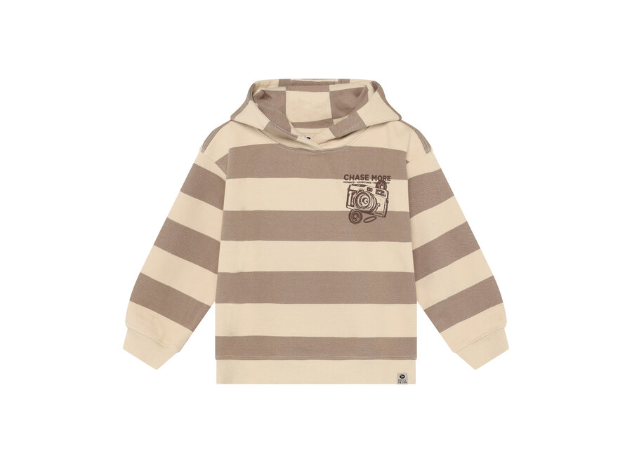 Oversized Hoodie Backprint - Plaza Taupe