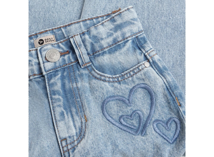 Denim Mom Fit Heart - Medium Denim