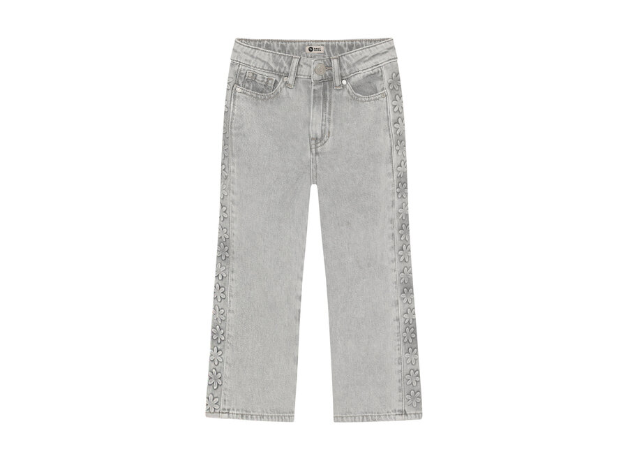 Denim Wide Fit Embossing - Light Grey Denim