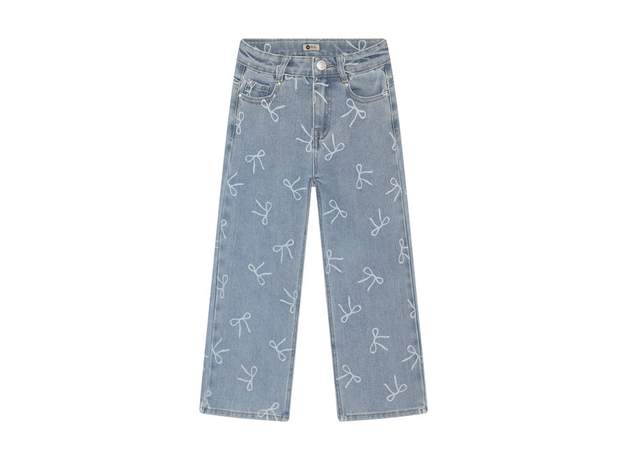 Denim Wide Fit Bow - Denim