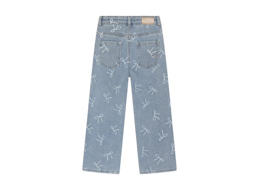 Denim Wide Fit Bow - Denim