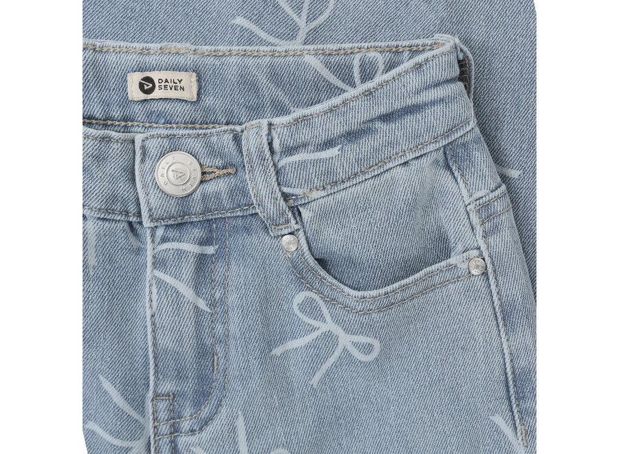 Denim Wide Fit Bow - Denim