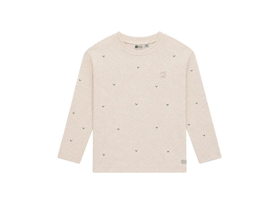 T-shirt Longsleeve Studs - Mother of Pearl