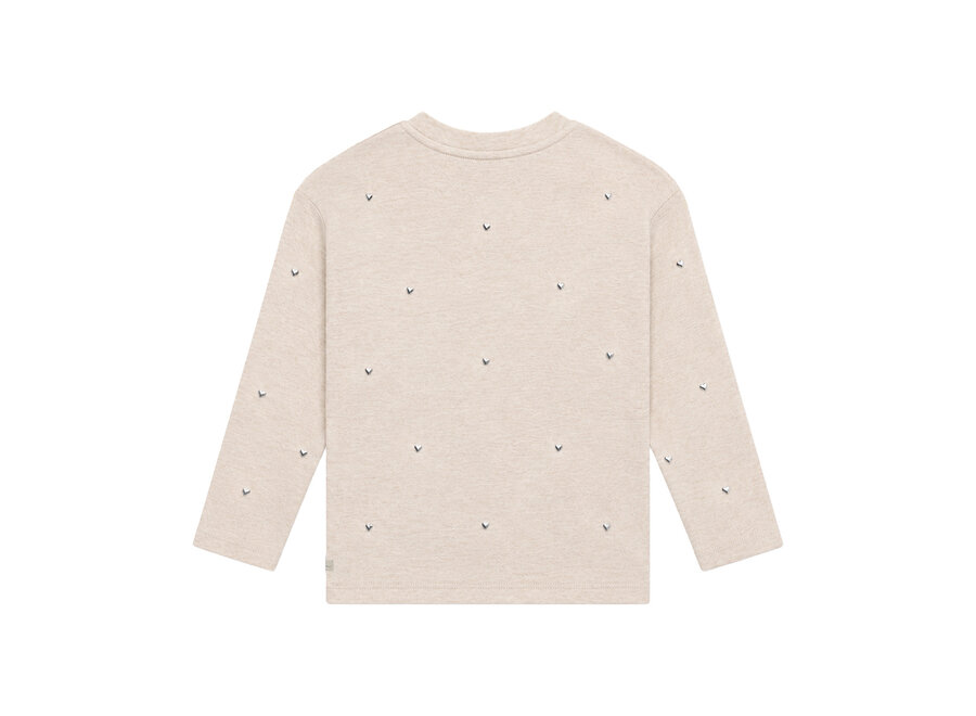 T-shirt Longsleeve Studs - Mother of Pearl