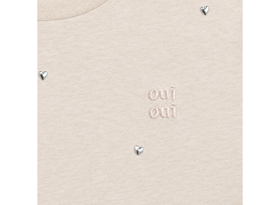 T-shirt Longsleeve Studs - Mother of Pearl