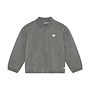 Bomber Jacket Heart - Mid Grey Melange