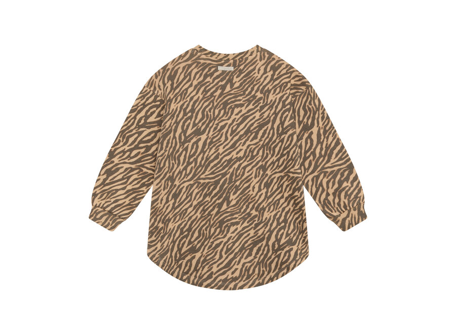 Sweat Dress Longsleeve Animal - Ginger Root