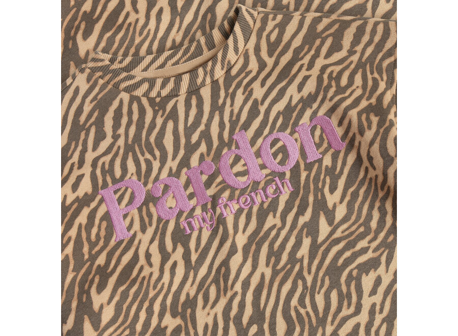 Sweat Dress Longsleeve Animal - Ginger Root
