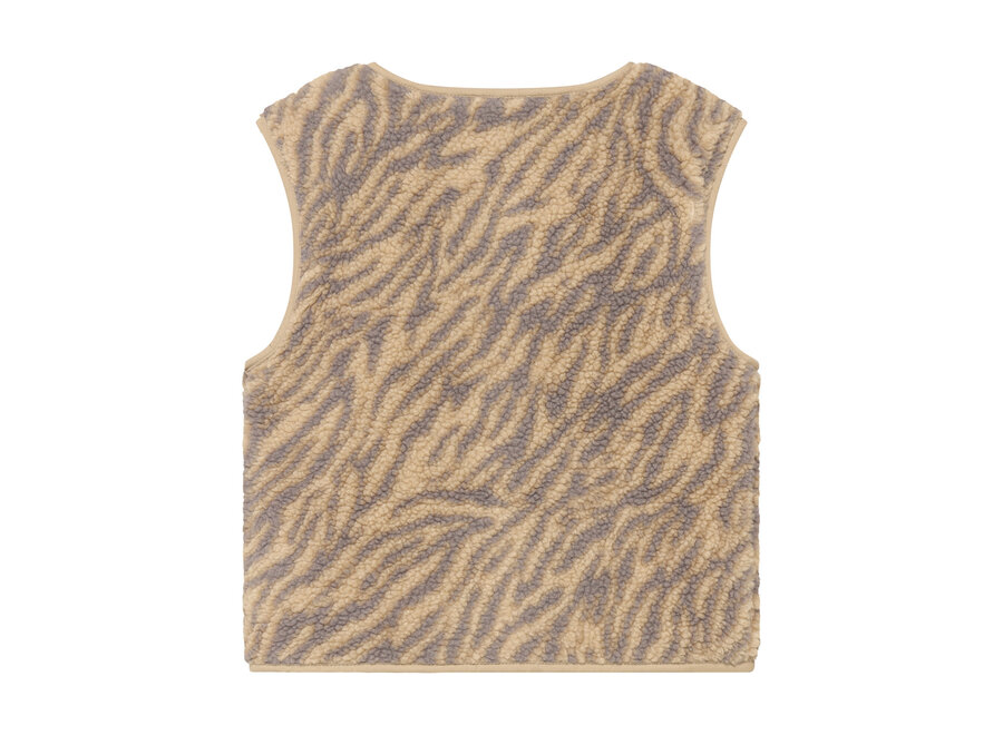 Teddy Gilet Animal - Ginger Root