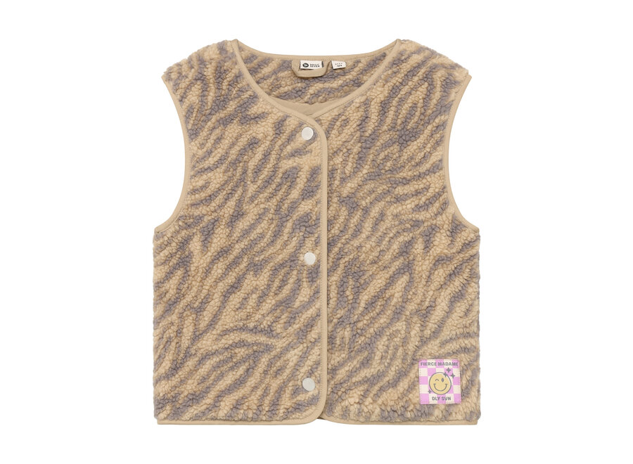 Teddy Gilet Animal - Ginger Root