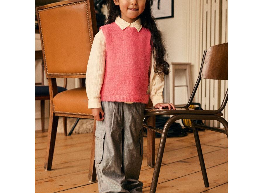 Knitted Vest - Desert Rose