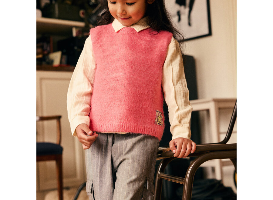 Knitted Vest - Desert Rose