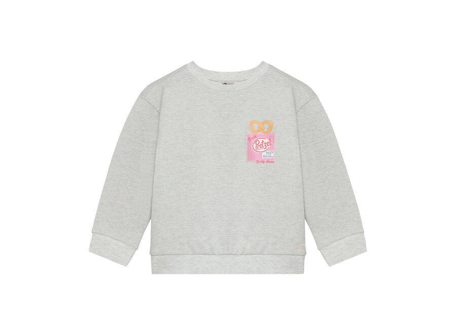 Sweater Backprint - Light Grey Melange
