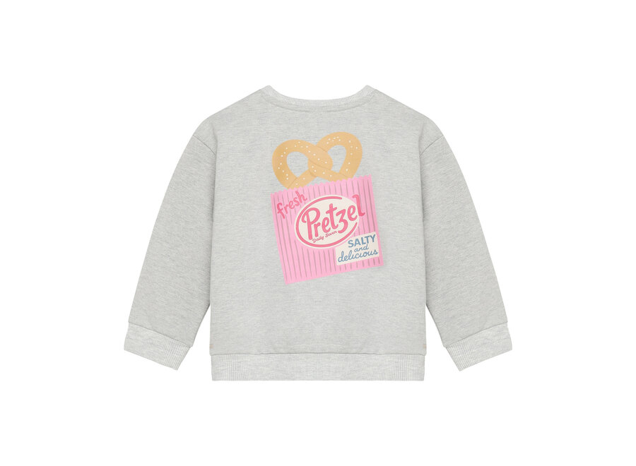 Sweater Backprint - Light Grey Melange