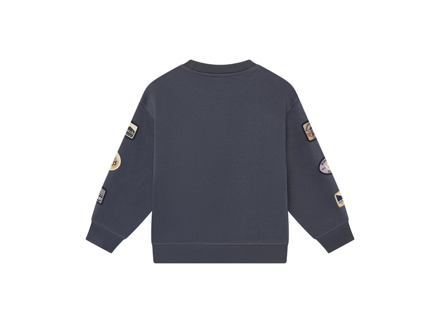 Oversized Sweater Badges - Odyssey Gray