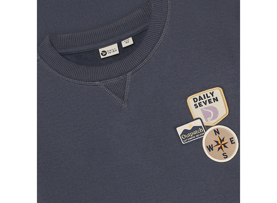 Oversized Sweater Badges - Odyssey Gray
