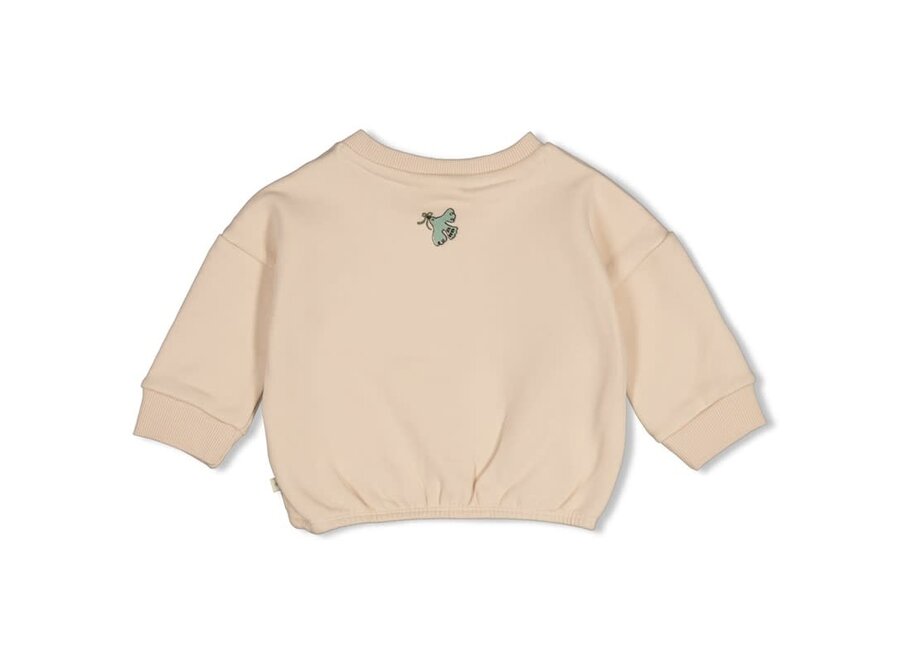 Sweater boxy oversized - Lucky Bloombird - Offwhite
