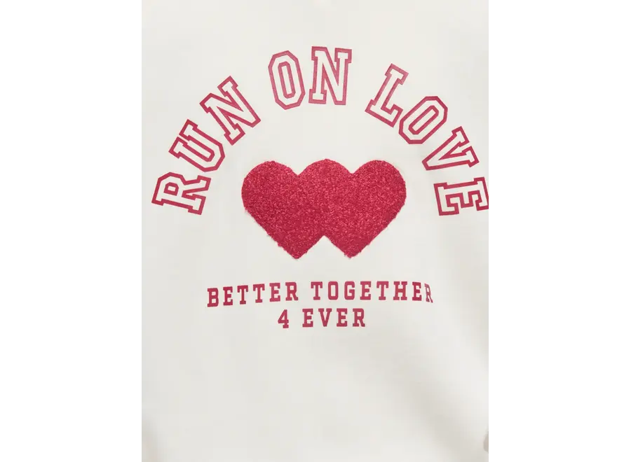 Trui Coletta L/S V-Neck - Tofu/Heart