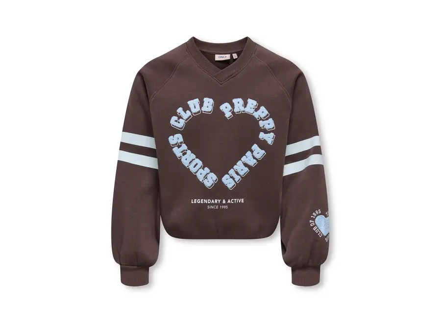 Trui Coletta L/S V-Neck - Coffee Bean/Club
