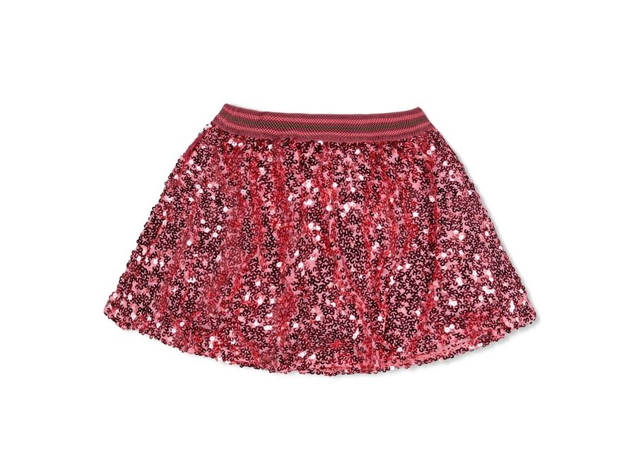 Pailetten rok - Moon Flowers - Roze