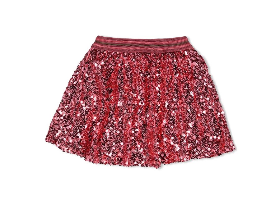 Pailetten rok - Moon Flowers - Roze
