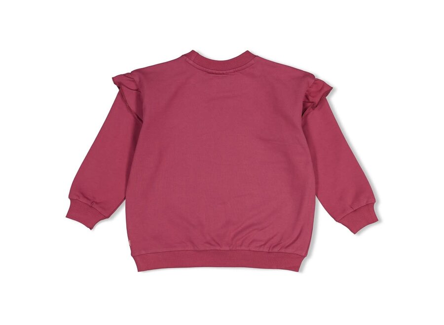Sweater relaxed fit - Moon Flowers - Mauve