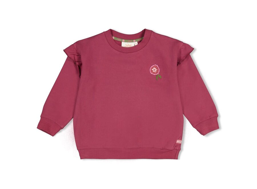 Sweater relaxed fit - Moon Flowers - Mauve