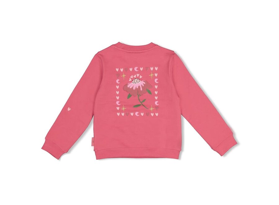 Sweater - Moon Flowers - Roze