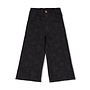 Jeans wide leg AOP - Moon Flowers - Antraciet