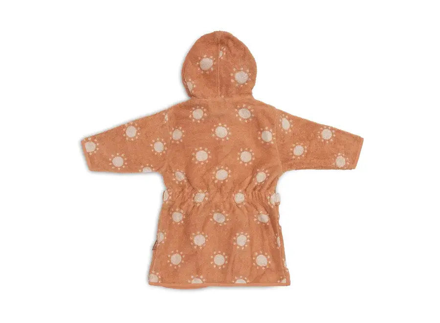 Badjas Badstof 1-2 jaar Jacquard Flower