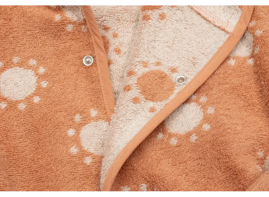 Badjas Badstof 1-2 jaar Jacquard Flower