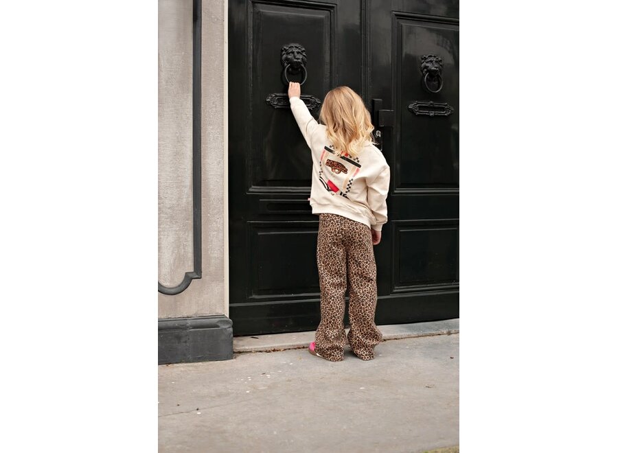 Jeans wide leg - City Chic - Zand