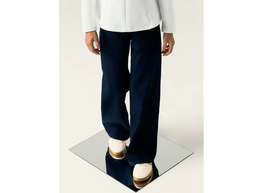 Jeans Rose Wide glitter Dark blue denim