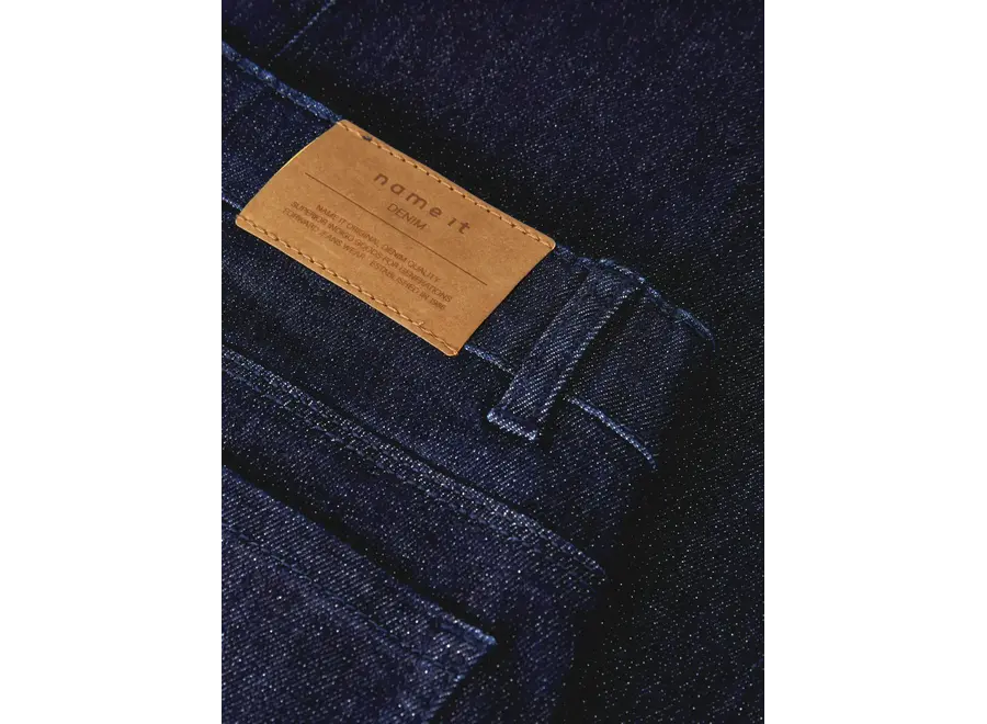 Jeans Rose Wide glitter Dark blue denim