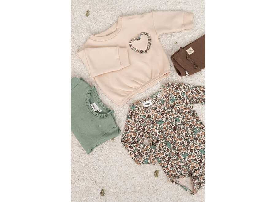 Romper rib AOP - Lucky Bloombird