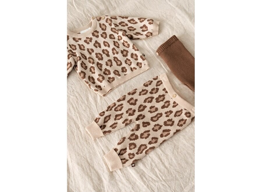Sweater gebreid AO - The Knits Zand