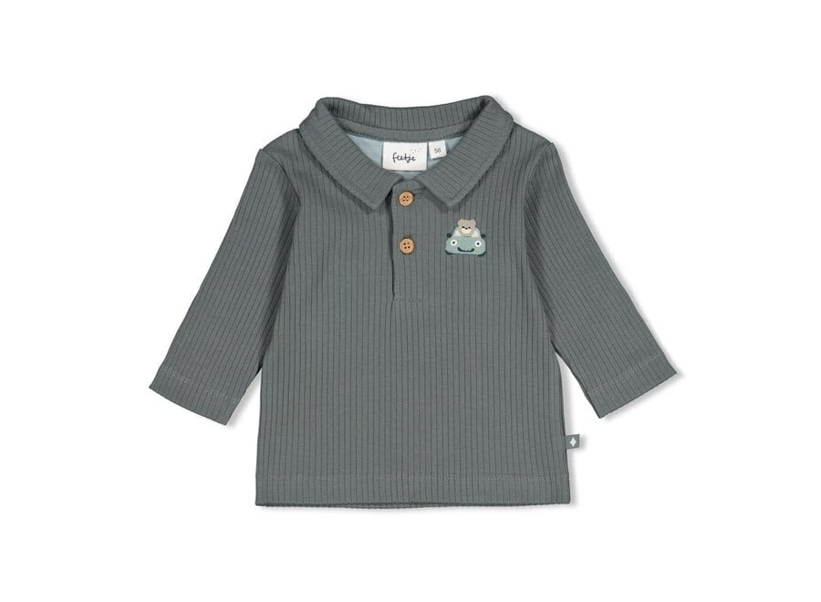 Polo rib - Beep Beep zeegroen