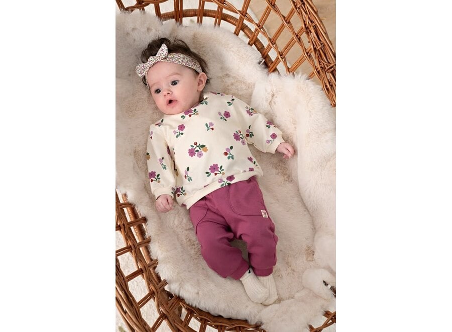 Sweater AOP - Afternoon Tea creme