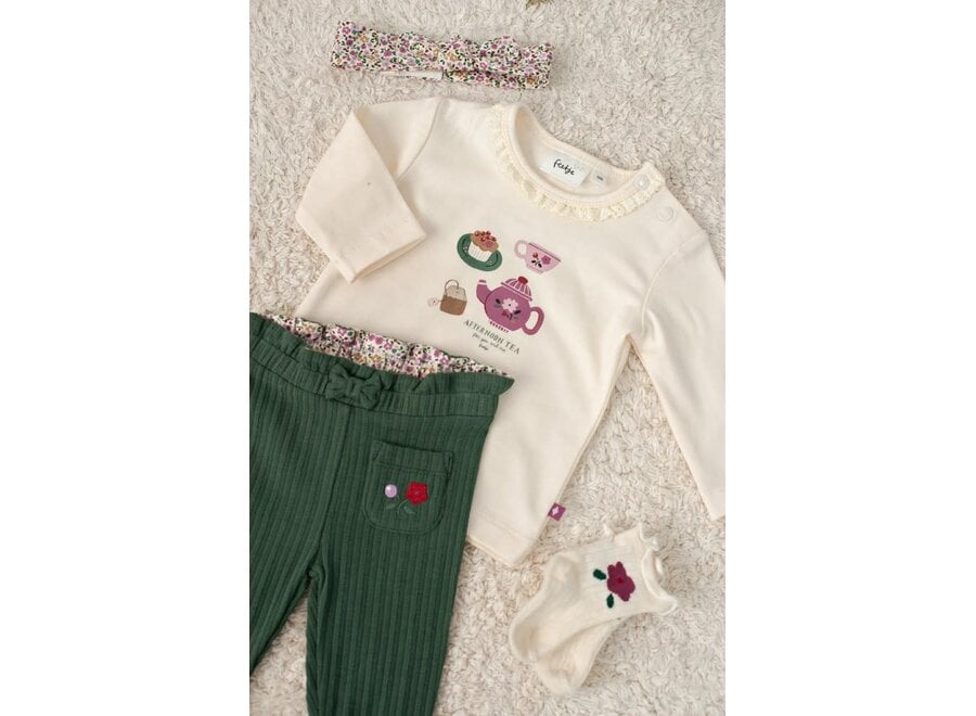 Legging rib - Afternoon Tea Groen